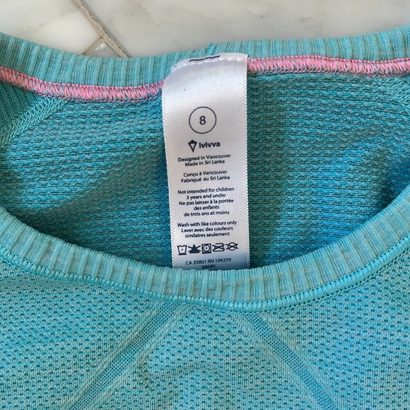 Ivivva Athletica long sleeve athletic/sports jersey - Picture 2 of 3